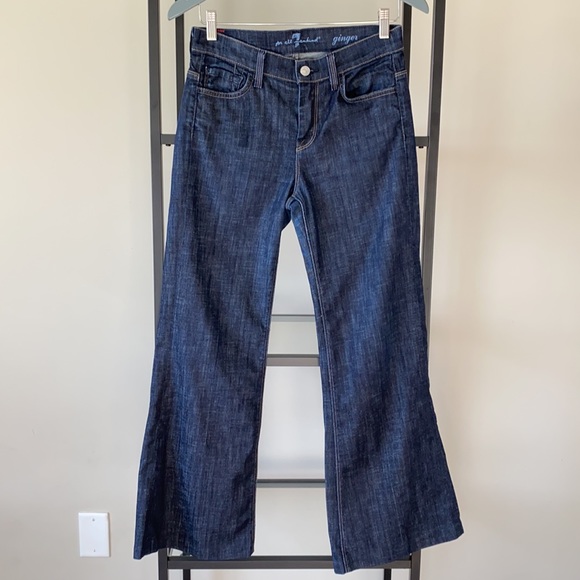 7 For All Mankind Ginger Wide Flare Jeans - Picture 2 of 6